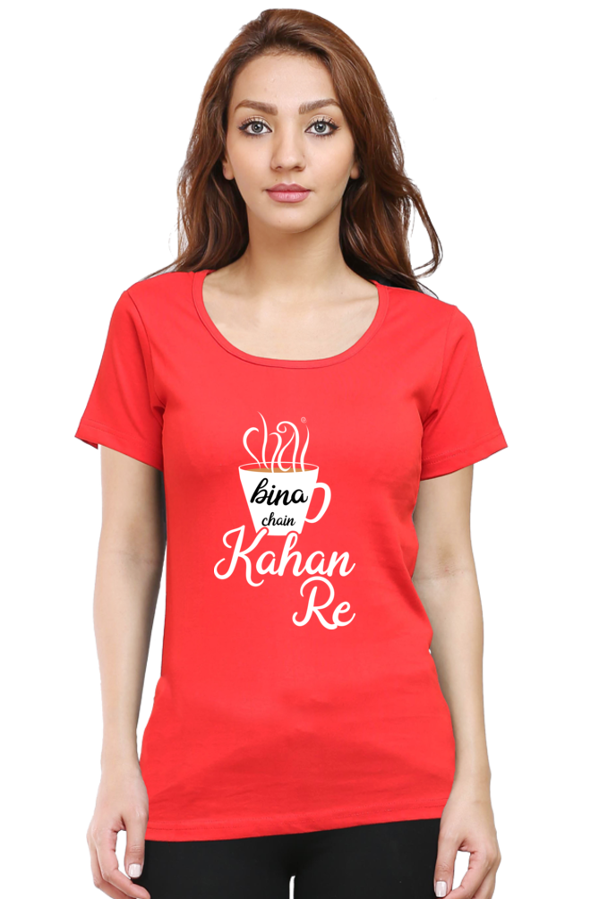 Women Half Sleeves T-Shirts - Chai Bina - Anu & Alex