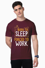 Men Half Sleeves T-Shirt - Born To Sleep - Anu & Alex