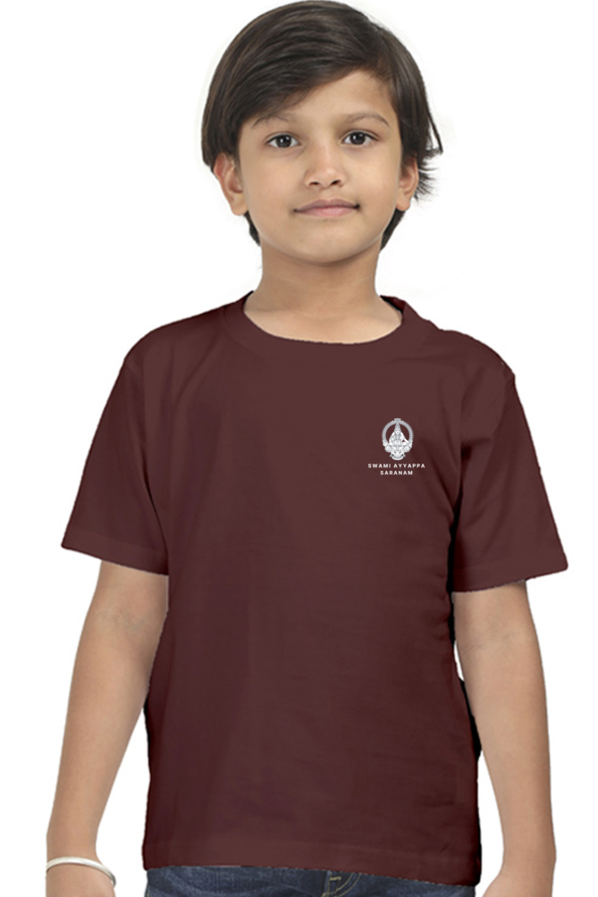 Swami Ayyappa Saranam Round Neck Kids T-Shirt