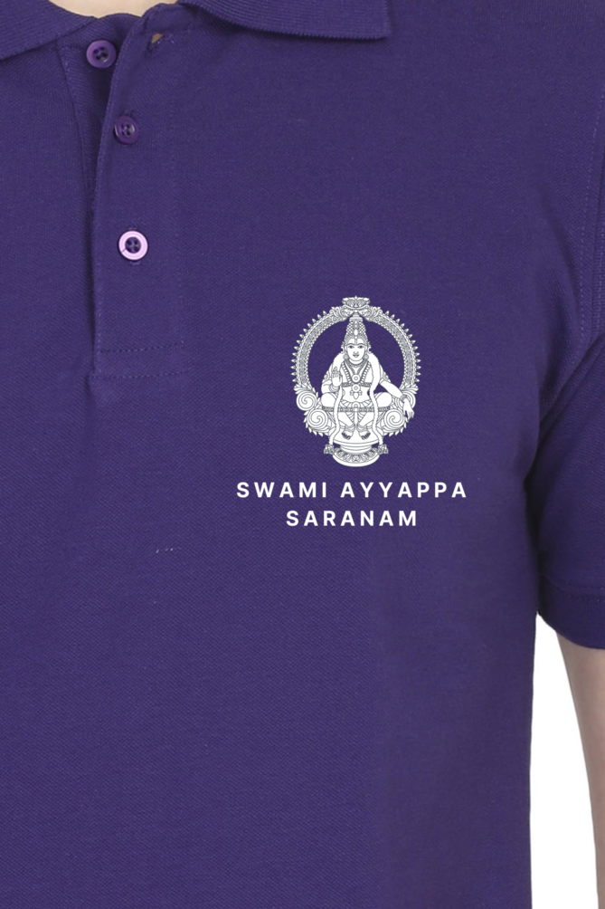 Swami Ayyappa Saranam Polo Cotton T-Shirt