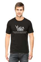 Men Half Sleeves Classic T-Shirt - Yoga Class - Anu & Alex