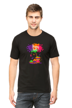 Unisex Half Sleeves T-Shirt - Happy Holi 2 - Anu & Alex