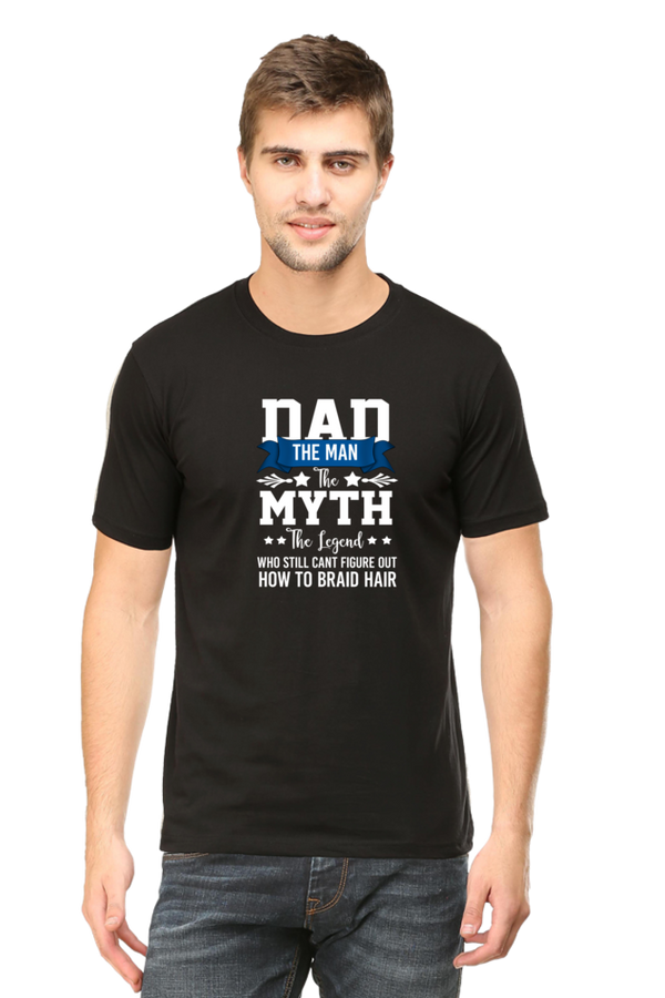 Men Half Sleeves Classic T-Shirt - Dad The Man - Anu & Alex