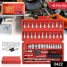 46 in 1 Pcs Tool Kit & Screwdriver set and Precision Socket Set Wrench Set Multi Purpose Combination Tool Case