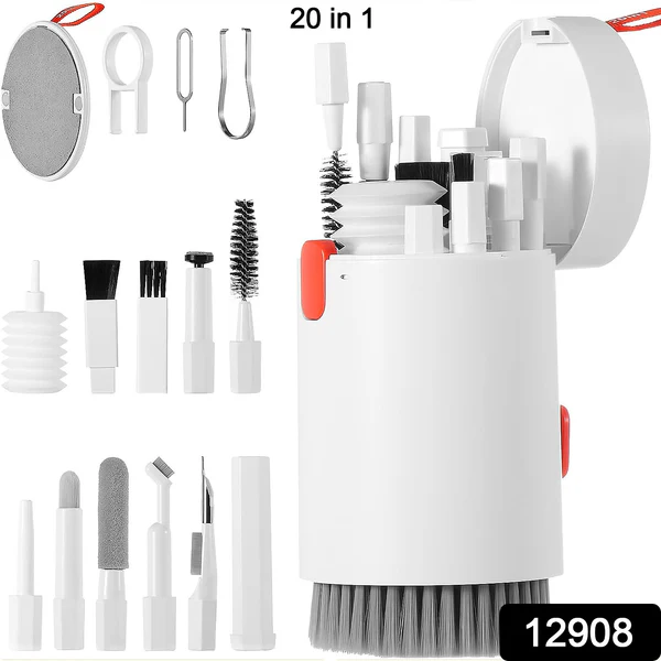 20-in-1 Keyboard Cleaner Kit – Electronic Cleaning Brush, Spray & Tools for Laptop, Phone, Camera & More