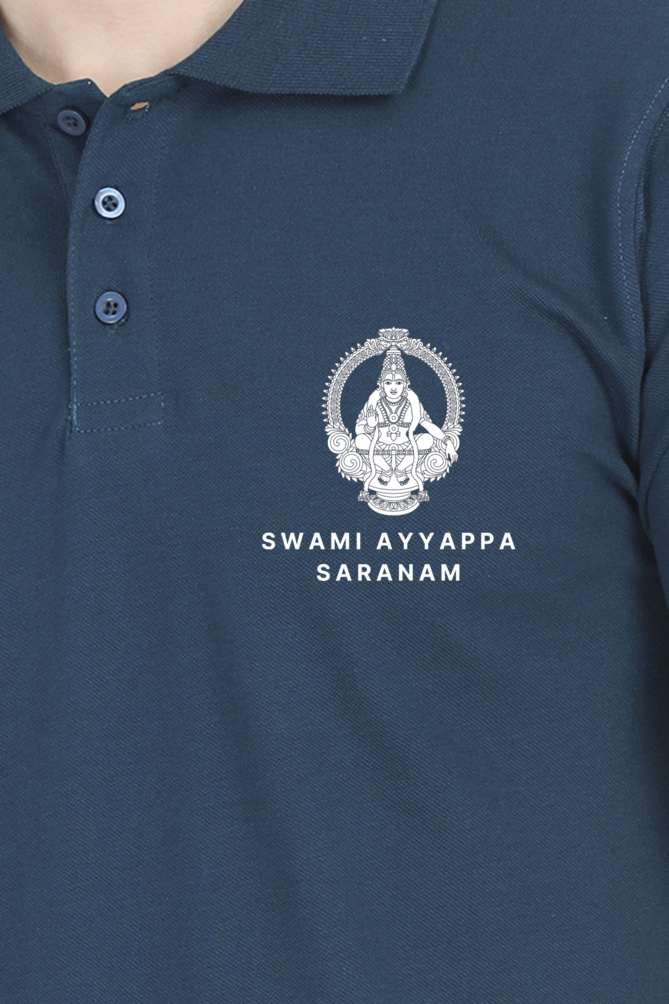 Swami Ayyappa Saranam Polo Cotton T-Shirt