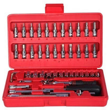 46 in 1 Pcs Tool Kit & Screwdriver set and Precision Socket Set Wrench Set Multi Purpose Combination Tool Case