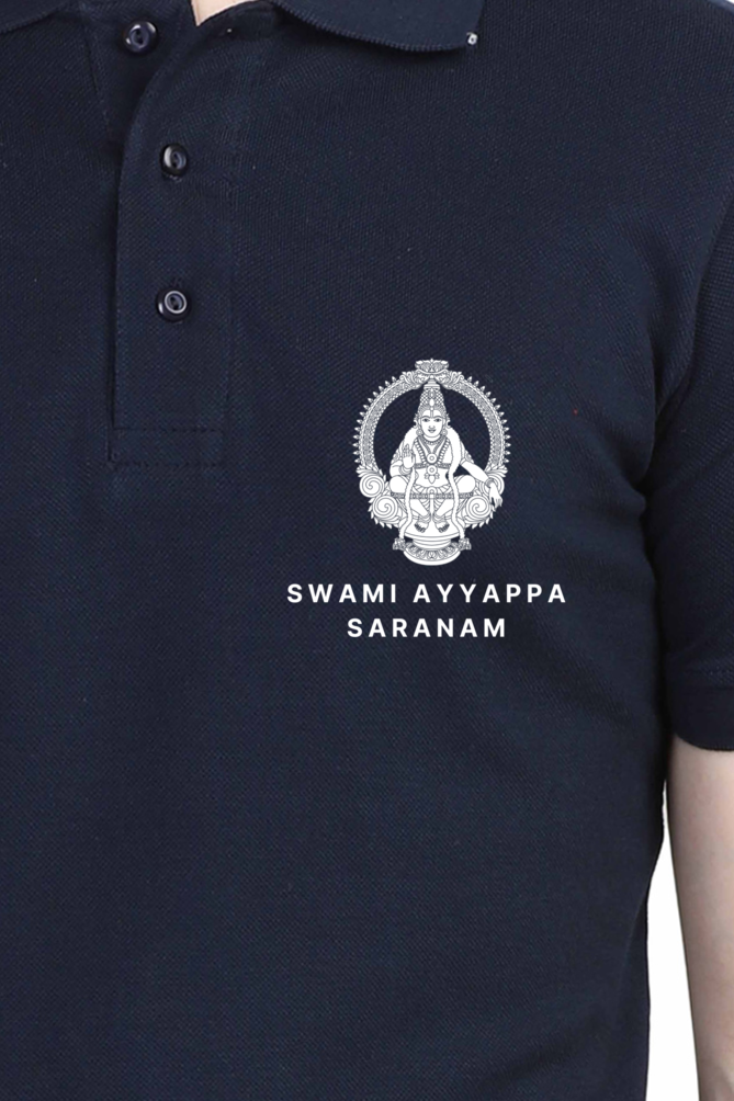 Swami Ayyappa Saranam Polo Cotton T-Shirt