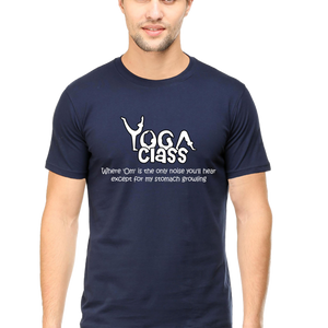 Men Half Sleeves Classic T-Shirt - Yoga Class - Anu & Alex