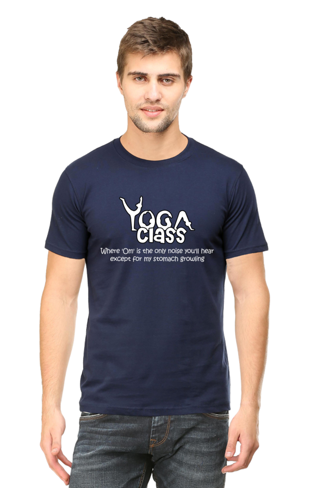 Men Half Sleeves Classic T-Shirt - Yoga Class - Anu & Alex