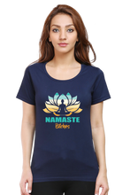 Women Round Neck Half Sleeves Classic T-Shirt - Namaste-Bitches - Anu & Alex