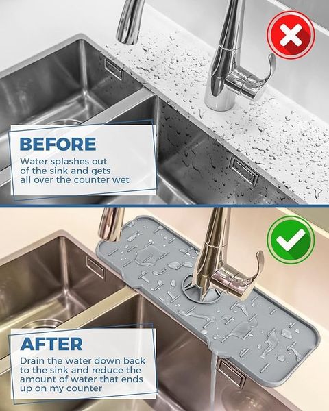 Buy 1 Get 1 Free✨ Kitchen Silicone Faucet Guard & Draining Mat ✨