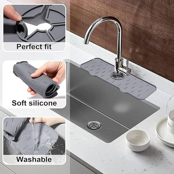 Buy 1 Get 1 Free✨ Kitchen Silicone Faucet Guard & Draining Mat ✨