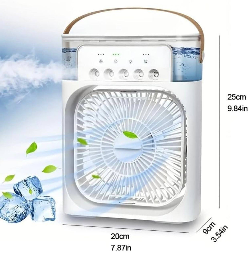 Portable Air Conditioner Fan 7 Color Changing Light (Big / 1 Pc)
