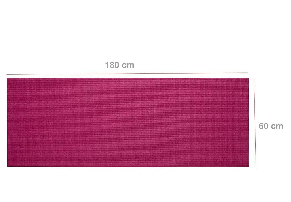 Yoga Mat Eco-Friendly For Fitness Exercise Workout Gym with Non-Slip Pad (180 x 60 cm) Color may very