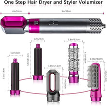 5 IN 1 Hair Dryer Brush, Multifunctional Hot Air Styler Hair Tools Detachable Brush Head for Straightening Curling Drying Combing BEST STYLER