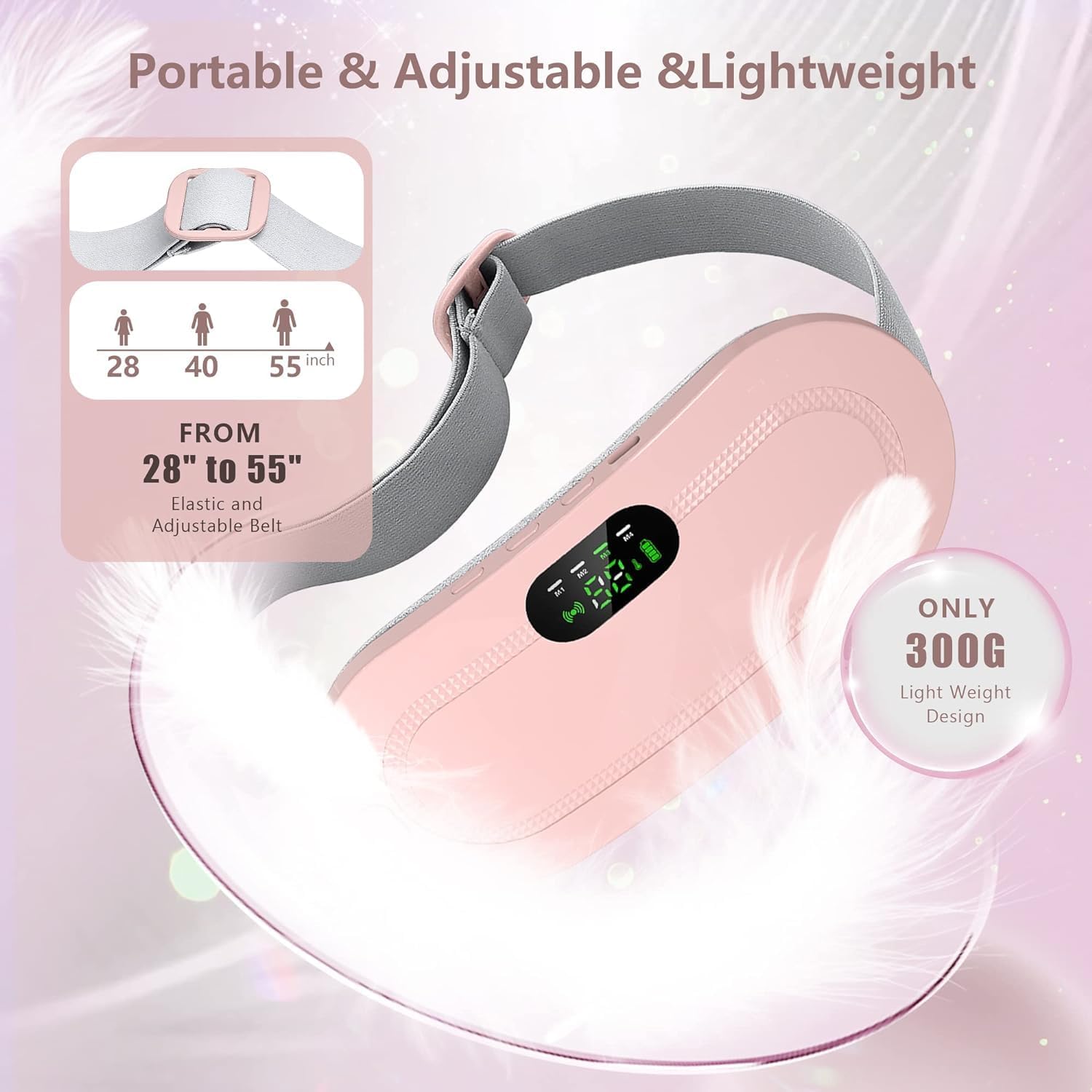 Instant Period Cramp And Pain Relief Heating Pad and Massager