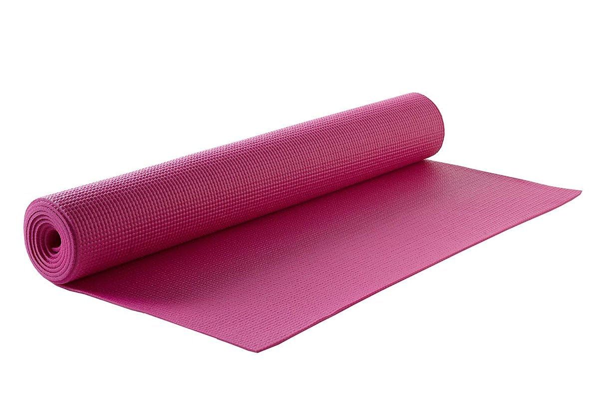 Yoga Mat Eco-Friendly For Fitness Exercise Workout Gym with Non-Slip Pad (180 x 60 cm) Color may very
