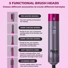 5 IN 1 Hair Dryer Brush, Multifunctional Hot Air Styler Hair Tools Detachable Brush Head for Straightening Curling Drying Combing BEST STYLER