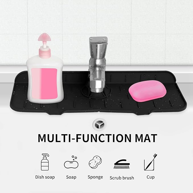 Buy 1 Get 1 Free✨ Kitchen Silicone Faucet Guard & Draining Mat ✨