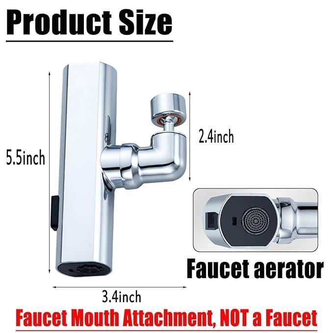 3 in 1 360� Waterfall Kitchen Faucet, Touch Faucet, Extender for Kitchen Sink - Anu & Alex