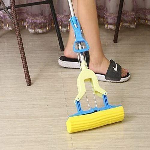 Mop Folding Squeeze Sponge Mop, Stainless Steel Rod-Rubber, Can Expand Cotton Absorbent Mop, Mop Floor Cleaning - Anu & Alex