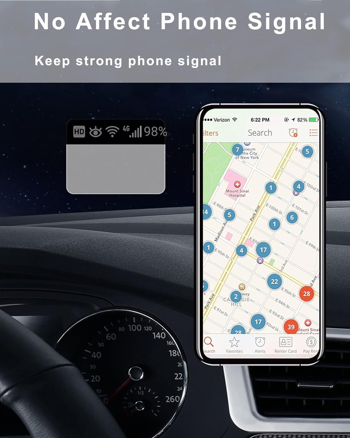 Magnetic Mobile Astronaut Holder - Astronaut Shaped Strong Magnetic Attraction 360° Rotating Mobile Holder, Compatible with All Smart Phones (White)