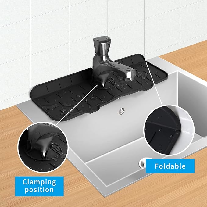 Buy 1 Get 1 Free✨ Kitchen Silicone Faucet Guard & Draining Mat ✨