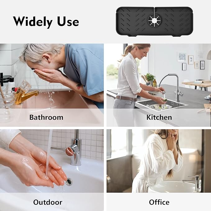 Buy 1 Get 1 Free✨ Kitchen Silicone Faucet Guard & Draining Mat ✨