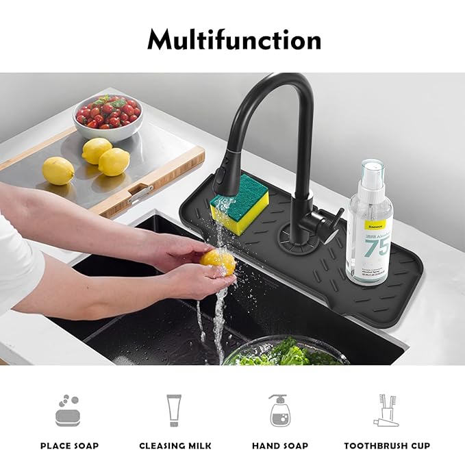 Buy 1 Get 1 Free✨ Kitchen Silicone Faucet Guard & Draining Mat ✨