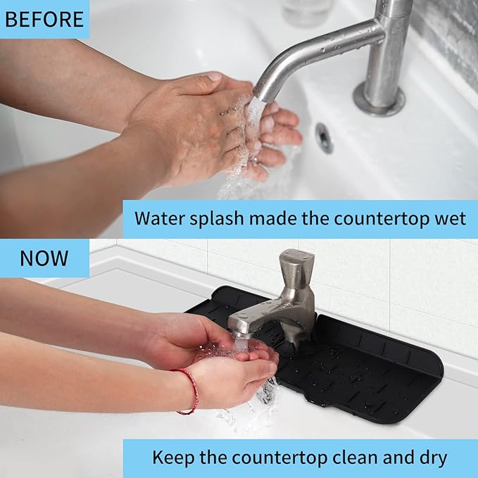 Buy 1 Get 1 Free✨ Kitchen Silicone Faucet Guard & Draining Mat ✨