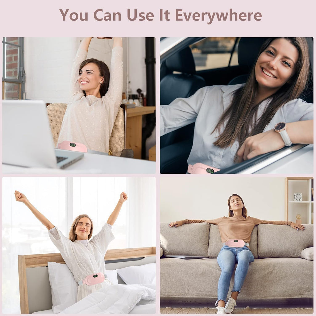 Instant Period Cramp And Pain Relief Heating Pad and Massager
