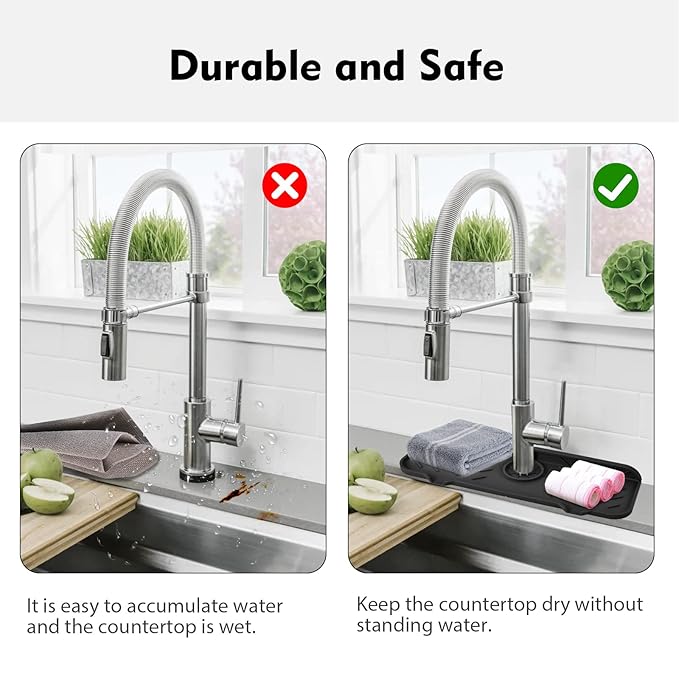 Buy 1 Get 1 Free✨ Kitchen Silicone Faucet Guard & Draining Mat ✨