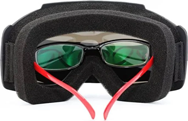 3 in 1 Bike Scoter Motorcycle Protective Goggles Bike Face Mask Bike Face Shield, Clear Visor