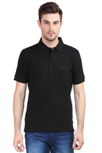 Male Polo Half Sleeve T-Shirt - Heart Beat - Anu & Alex