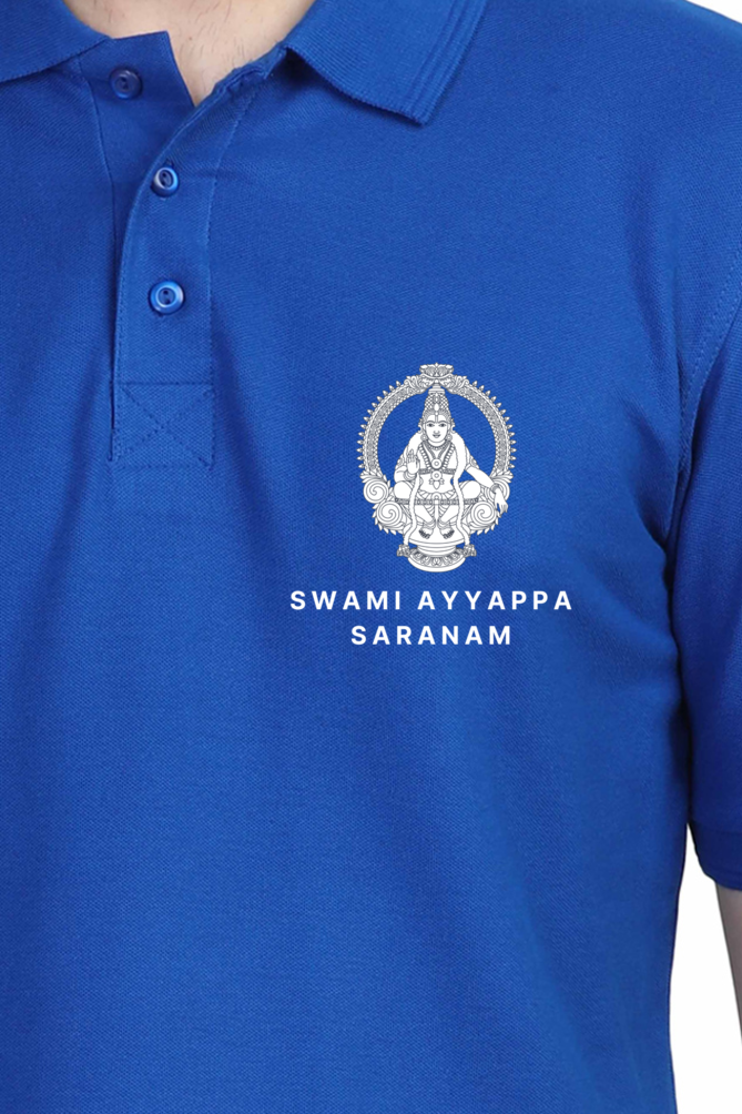 Swami Ayyappa Saranam Polo Cotton T-Shirt