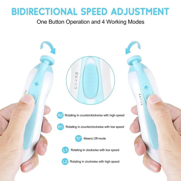 Baby Nail Trimmer File Electric-Safe Baby Nail Clippers