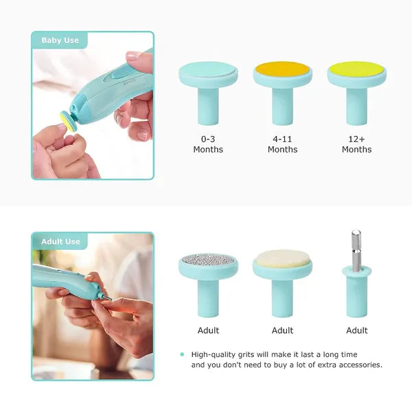 Baby Nail Trimmer File Electric-Safe Baby Nail Clippers