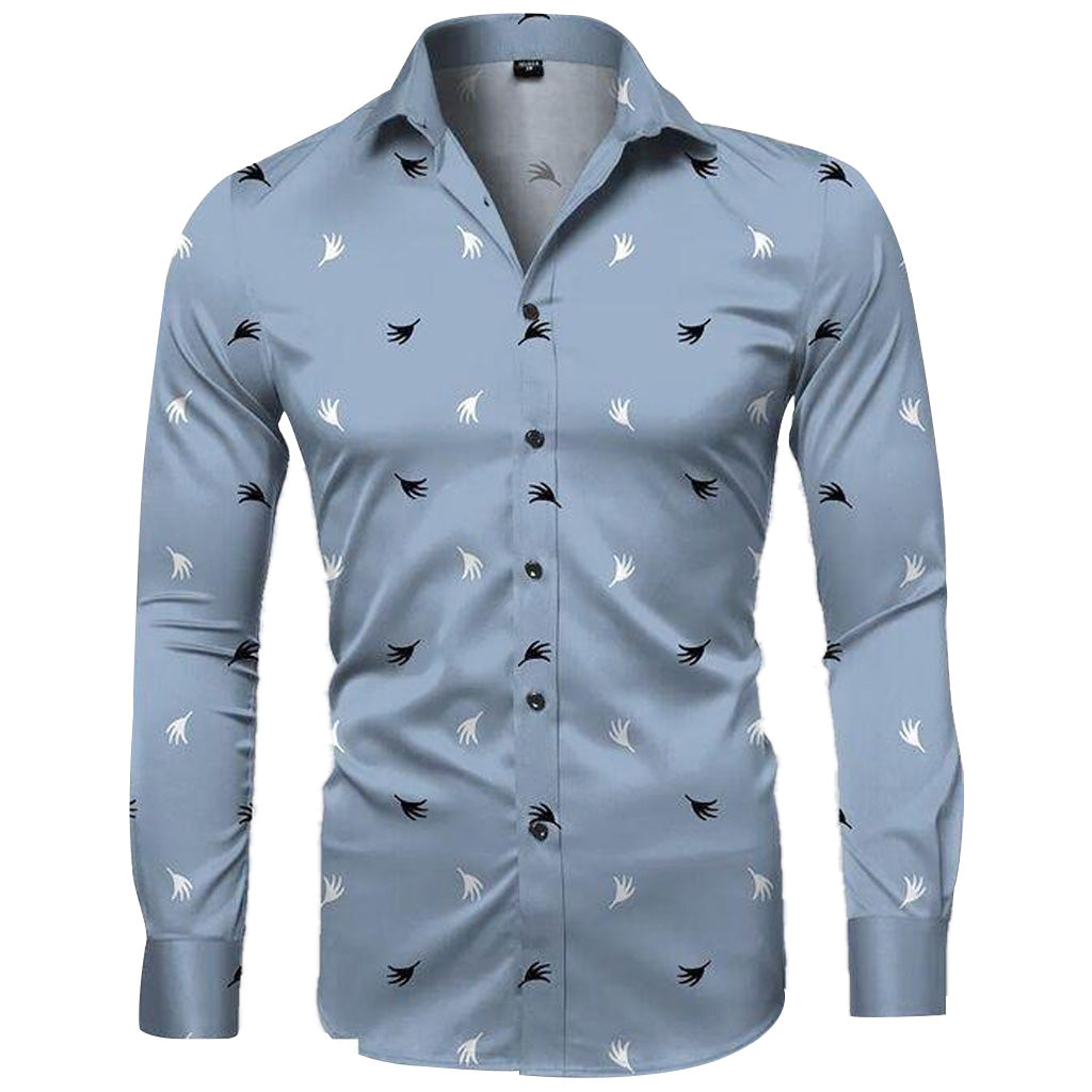 Poly Cotton Printed Full Sleeves Casual Shirt