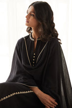 Black Embroidery Kurta Set with Dupatta