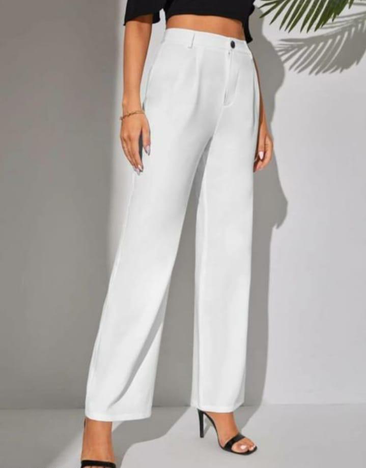 WHITE TROUSERS FOR WOMEN