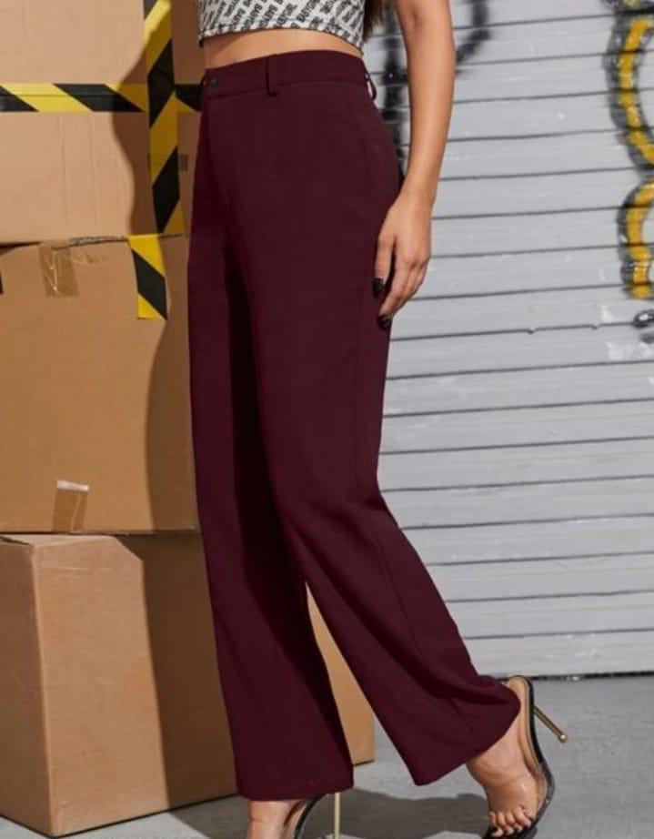 MAROON TROUSERS FOR WOMEN