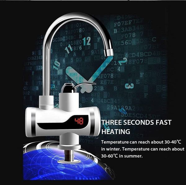 Instant Electric Water Heater Faucet Tap Electric Water Heater Digital Display