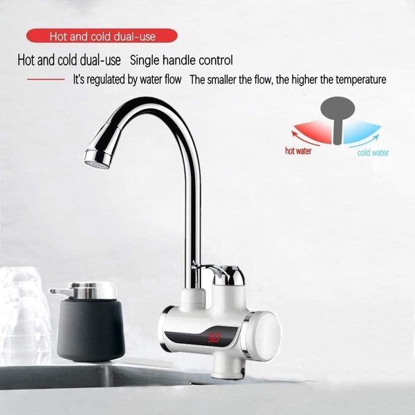 Instant Electric Water Heater Faucet Tap Electric Water Heater Digital Display