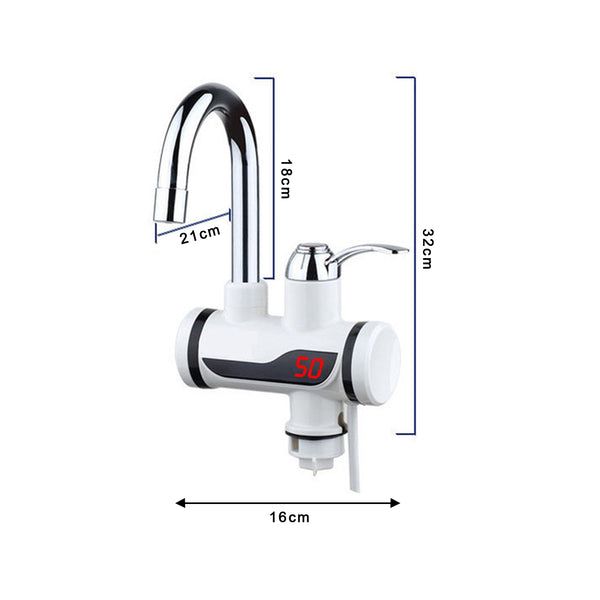 Instant Electric Water Heater Faucet Tap Electric Water Heater Digital Display