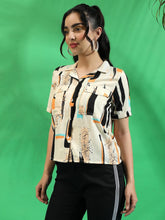Campus Sutra Women's Abstract Print Top - Anu & Alex