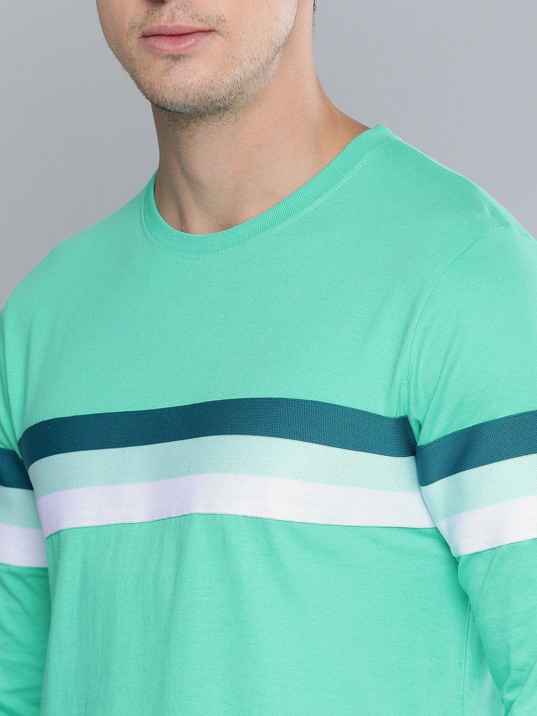 Cotton Color Block Full Sleeves T-Shirt - Anu & Alex