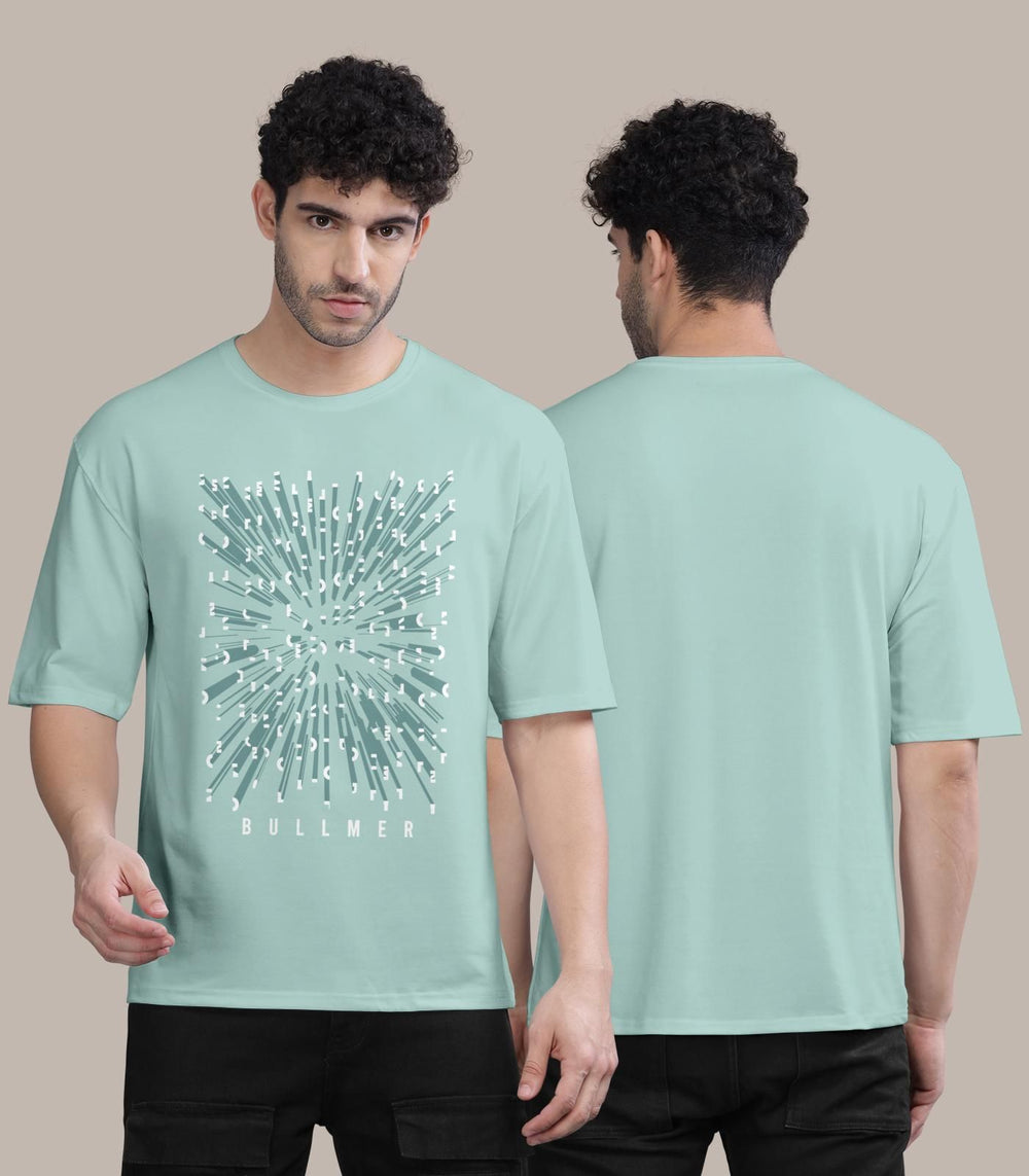 Trendy Cotton Blend Graphic Print Oversized T-Shirt for Men's - Anu & Alex