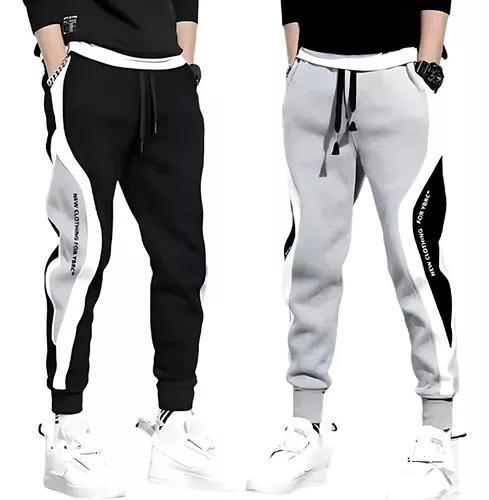 Men Regular Fleeced Trackpant (Pack of 2) - Anu & Alex