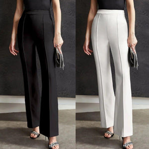 Combo of Women's Flat Front Casual Trousers (Pack of 2) - Anu & Alex